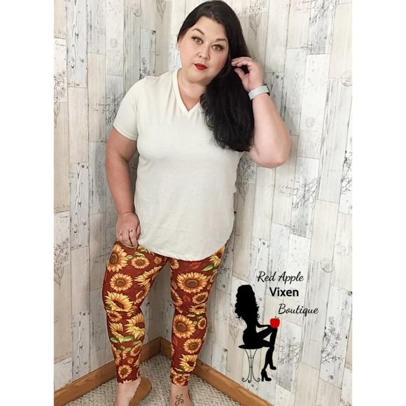 Fall Sunflower Leggings - Picture 2 of 2
